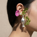 Empty Vase of Spring Floral Earrings