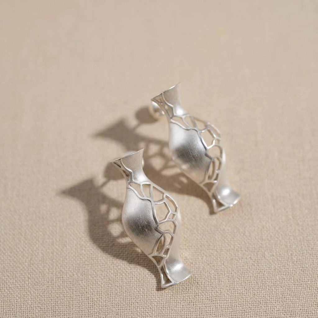 Empty Vase of Spring Floral Earrings