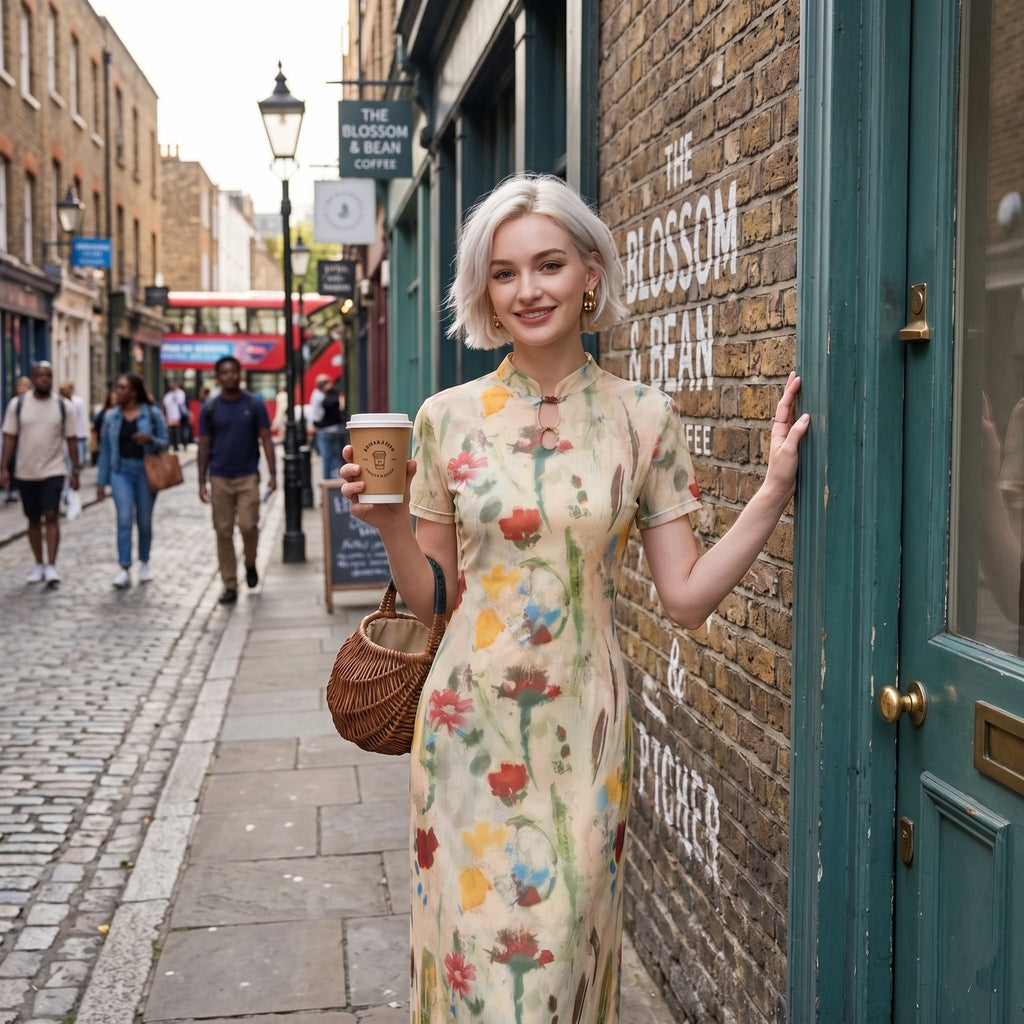 Garden Muse Cheongsam dress