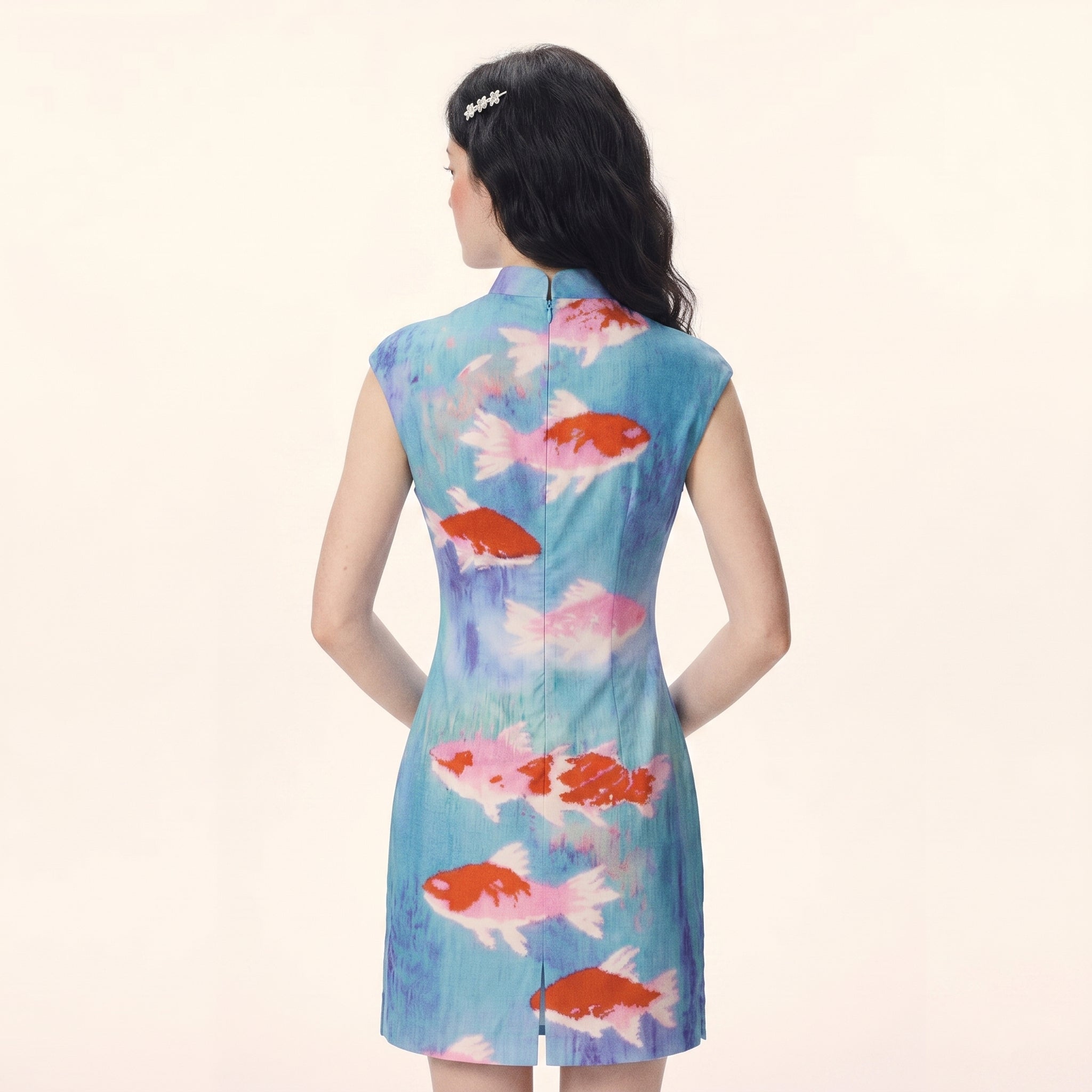 The koi ripple Cheongsam