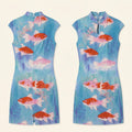 The koi ripple Cheongsam