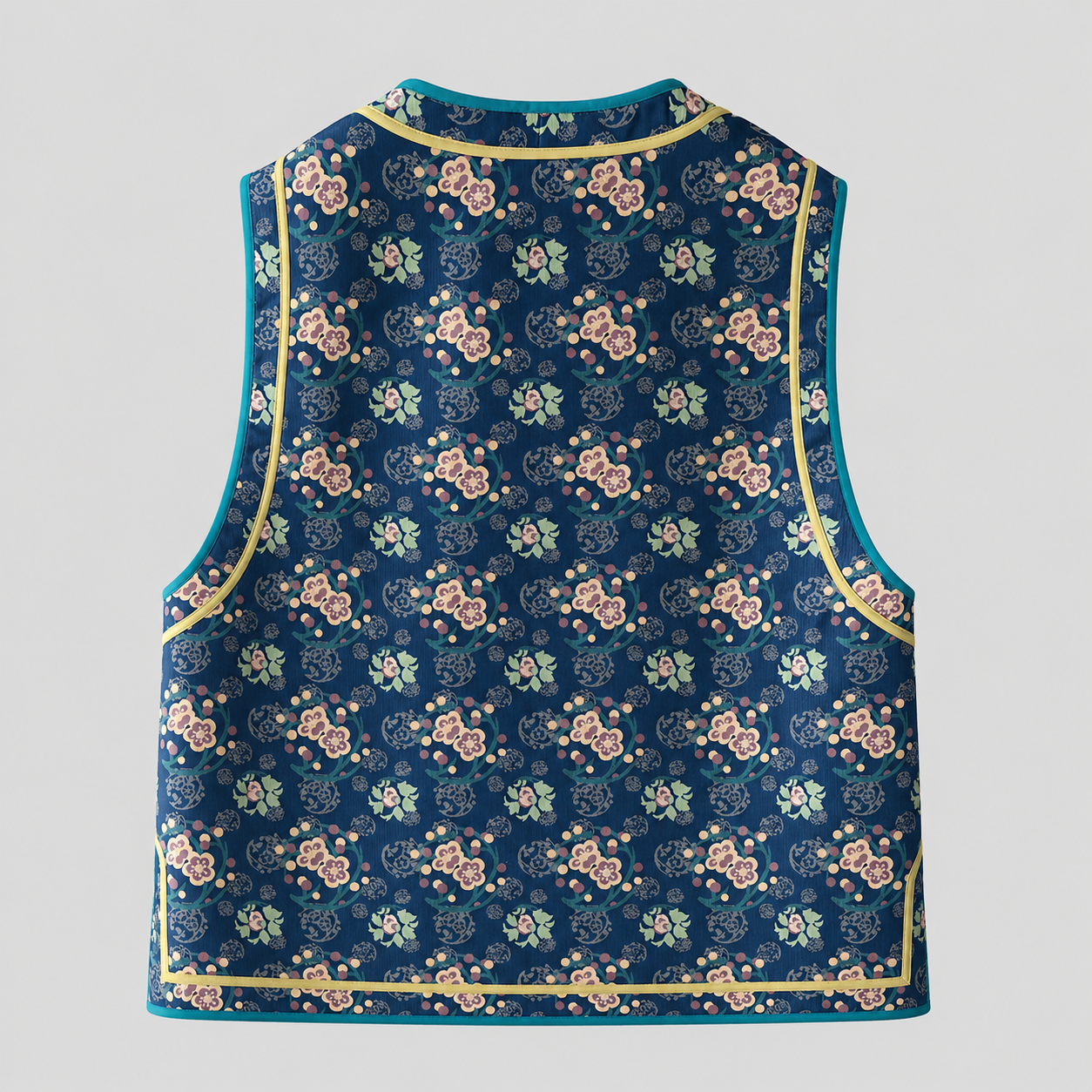 Indigo Floral Frog Vest Top