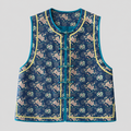 Indigo Floral Frog Vest Top