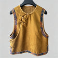 Golden Mustard Oriental Vest Top