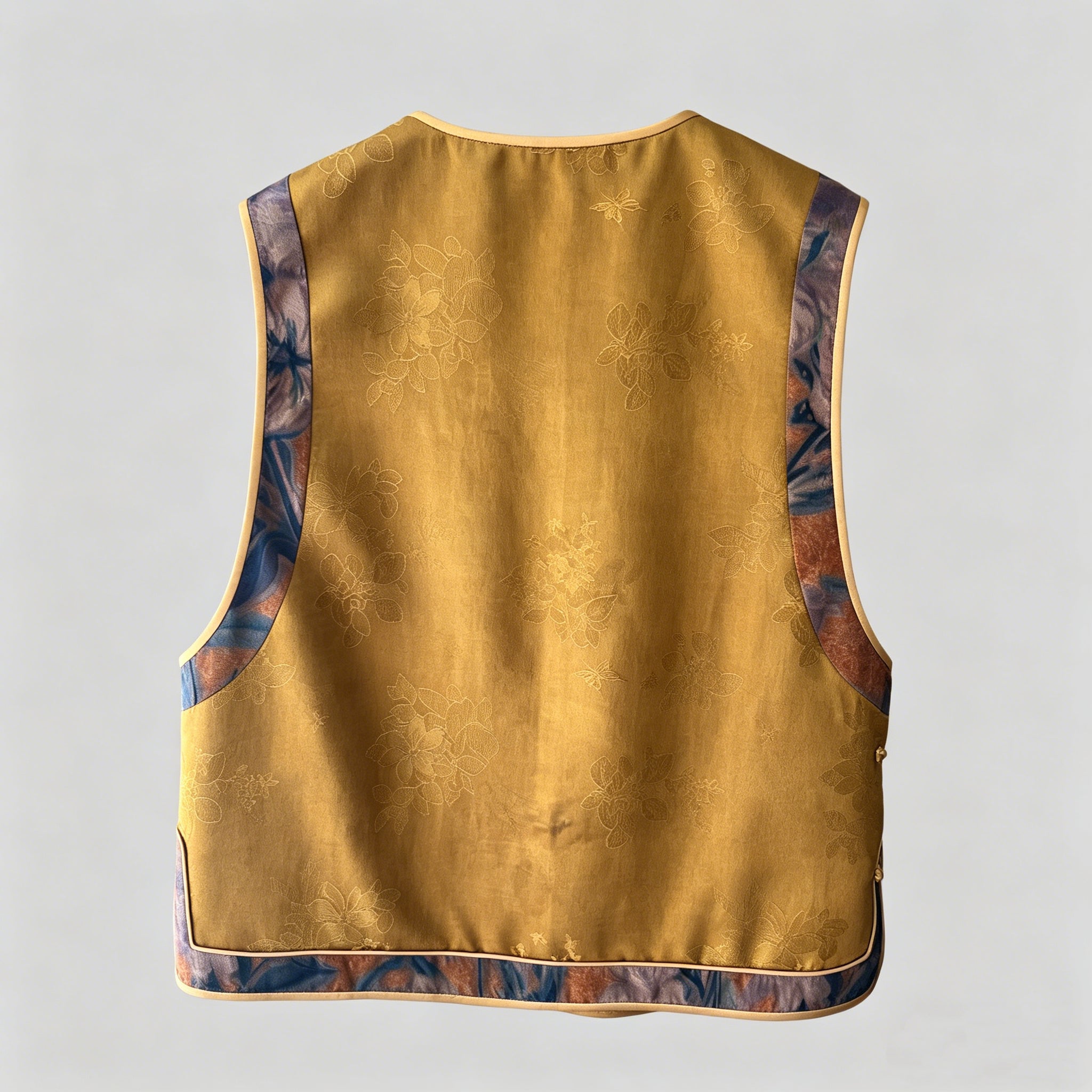 Golden Mustard Oriental Vest Top