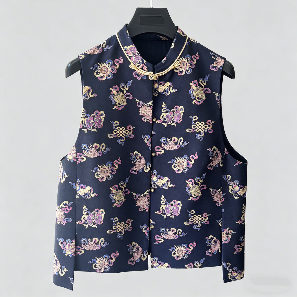 Vintage Ocean Blue Vest Top