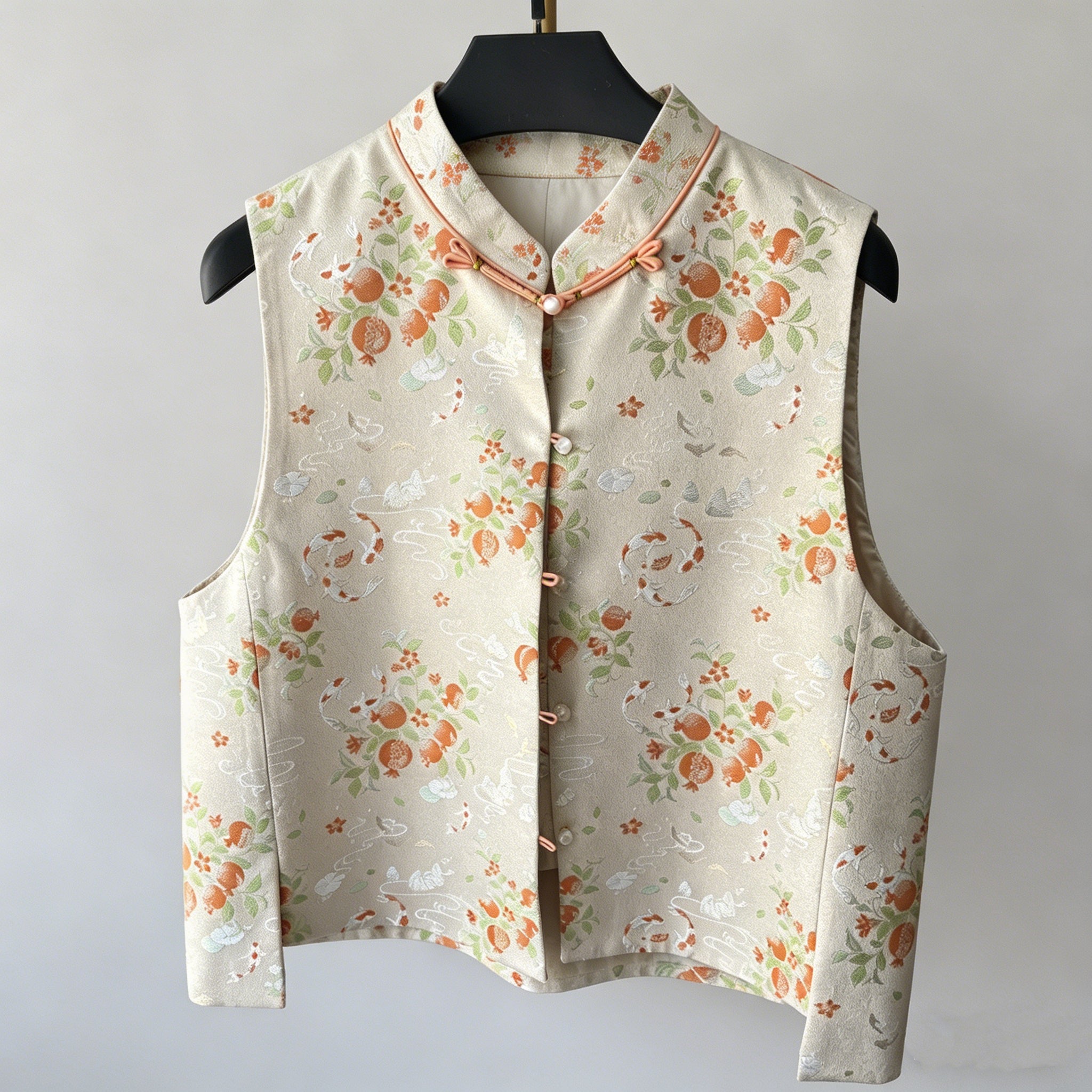 Beige Sleeveless Vest Top