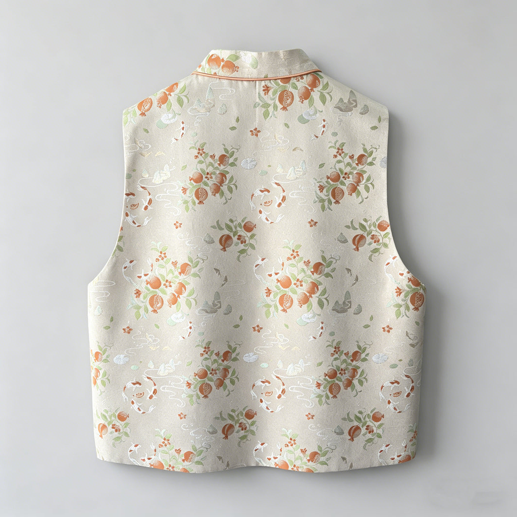 Beige Sleeveless Vest Top