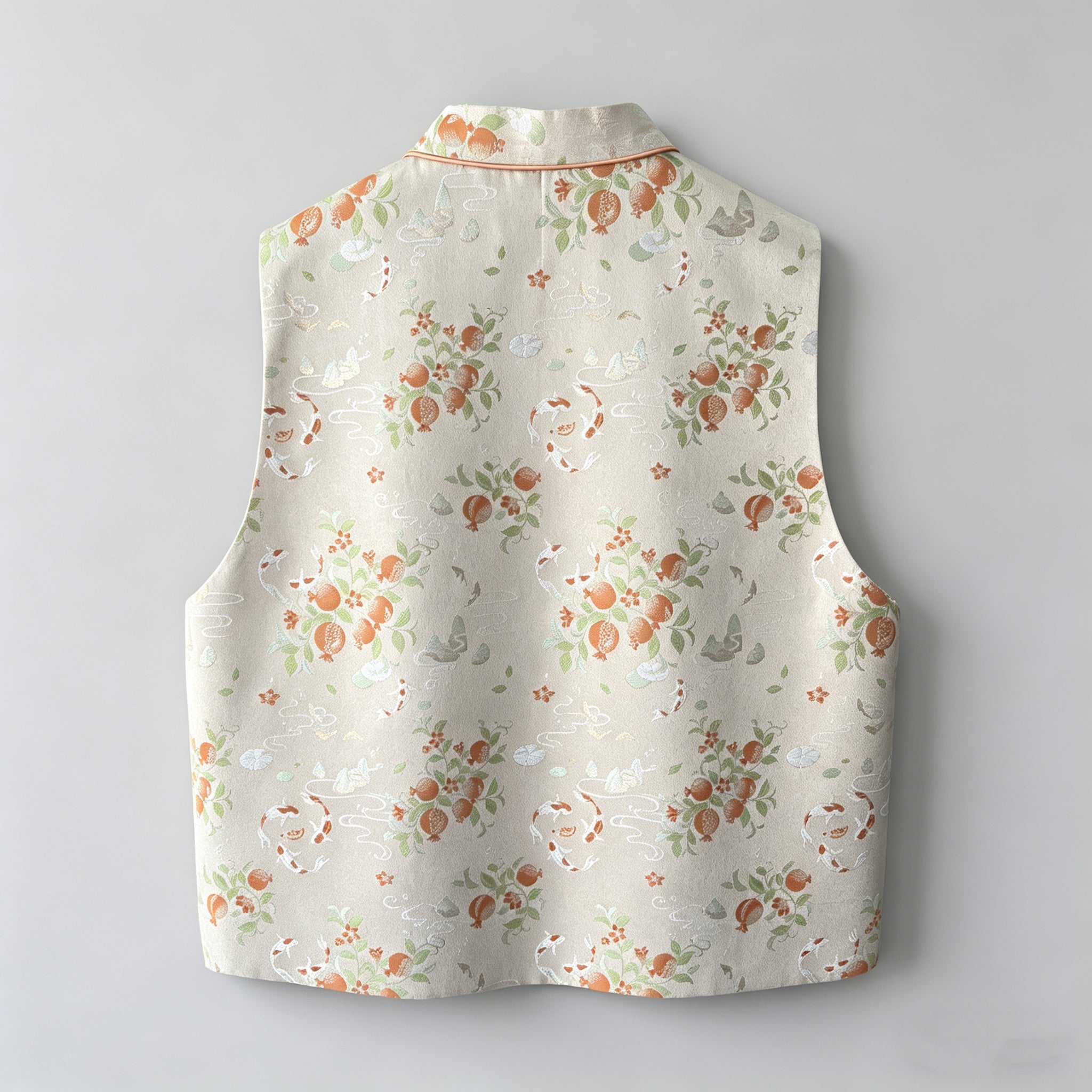Beige Sleeveless Vest Top