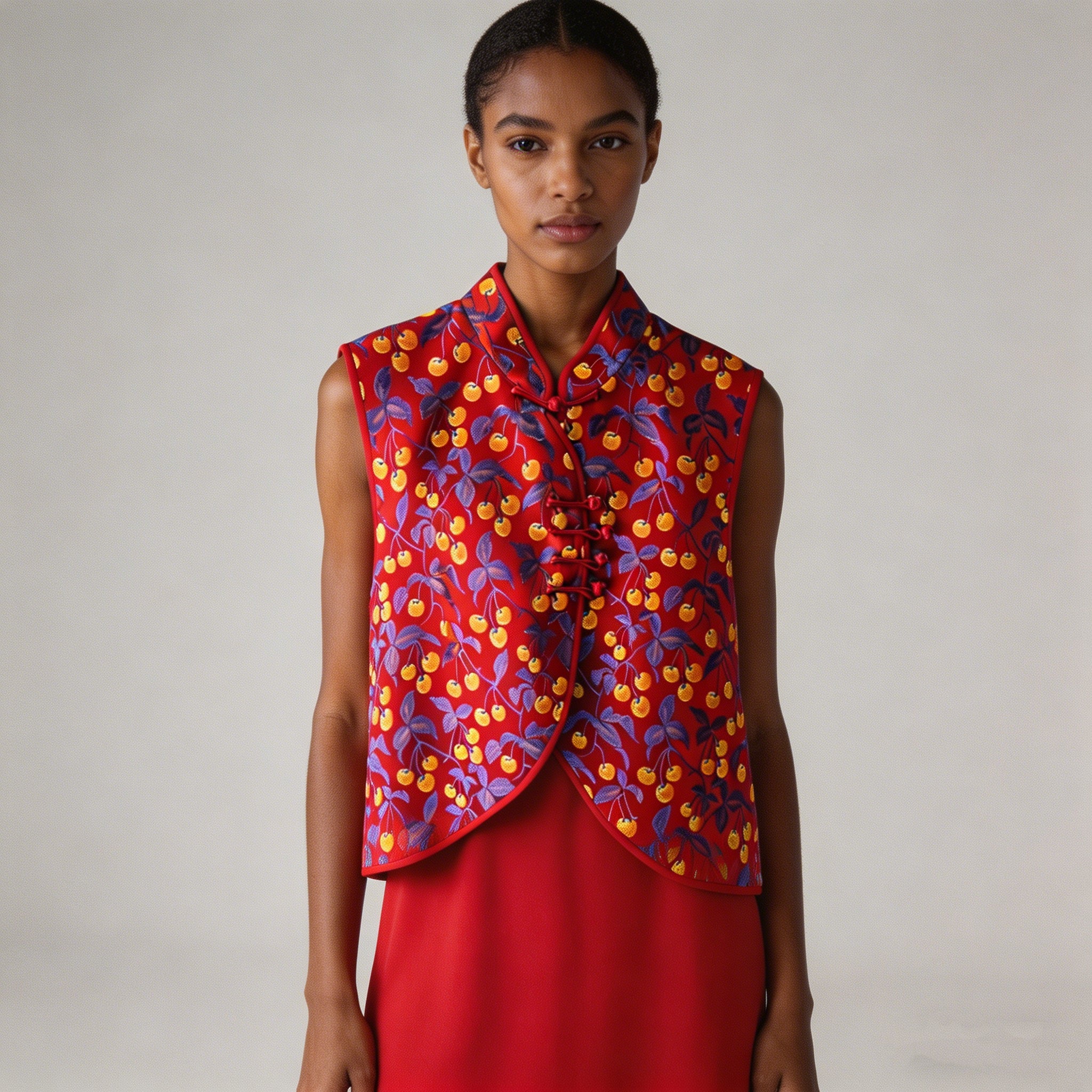 New Year Red Vest Top